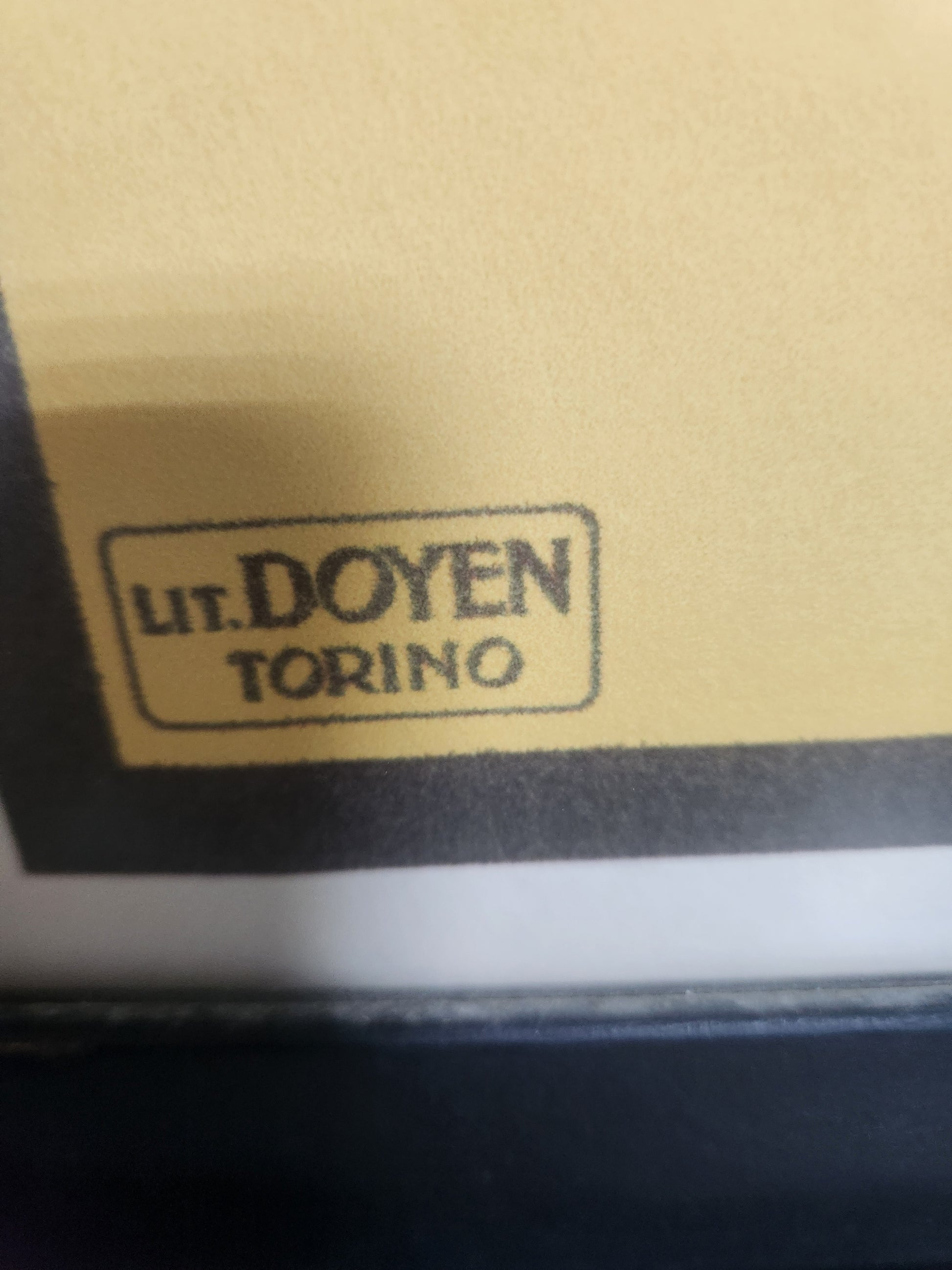 Printer's mark Lit. Doyen Torino reproduced in the lower left of the poster