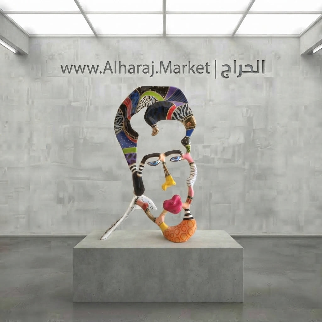 Dorit Levinstein – Painted Face Sculpture – Signed & Dated 2018