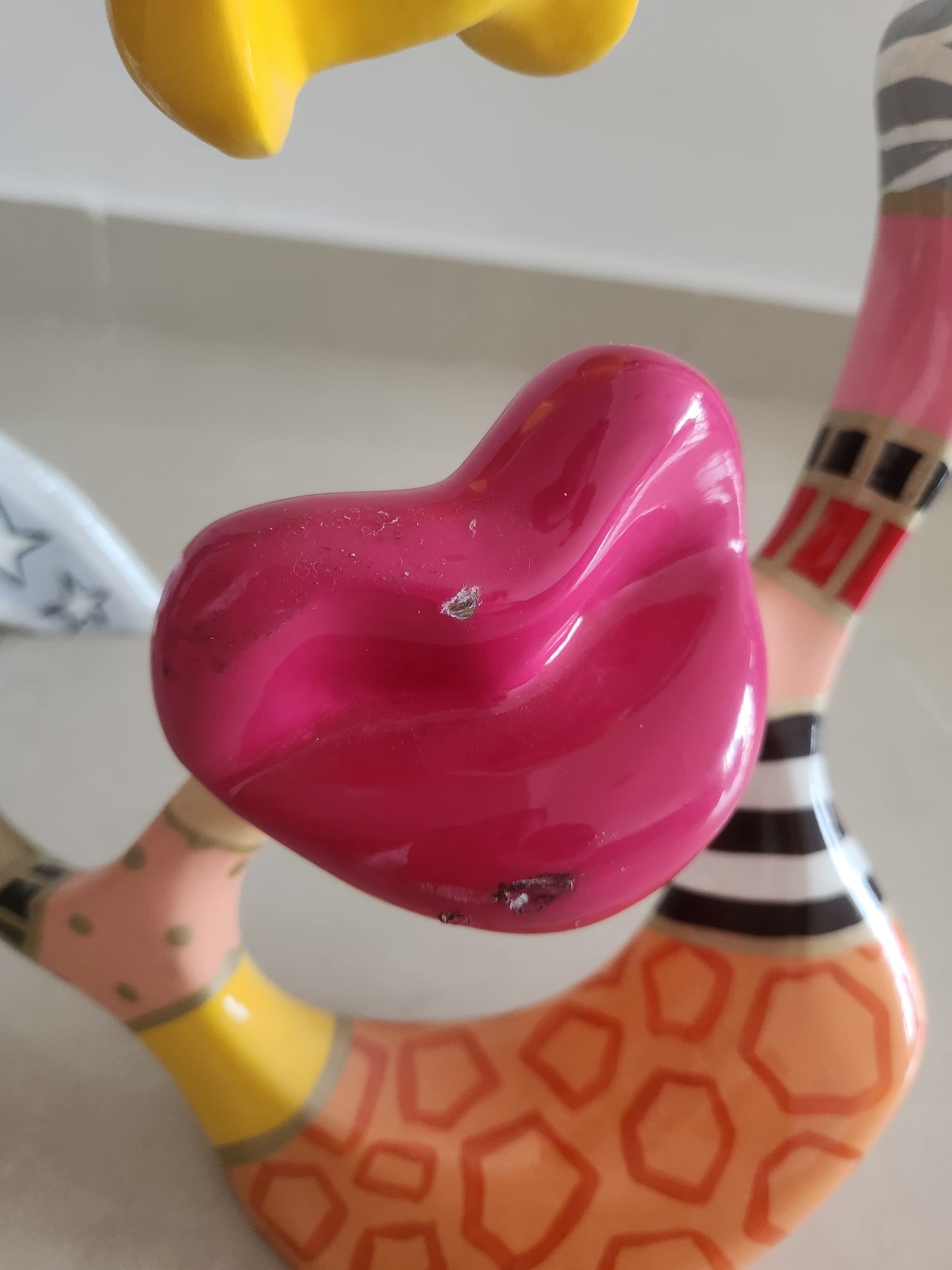 Dorit Levinstein – Painted Face Sculpture – Signed & Dated 2018